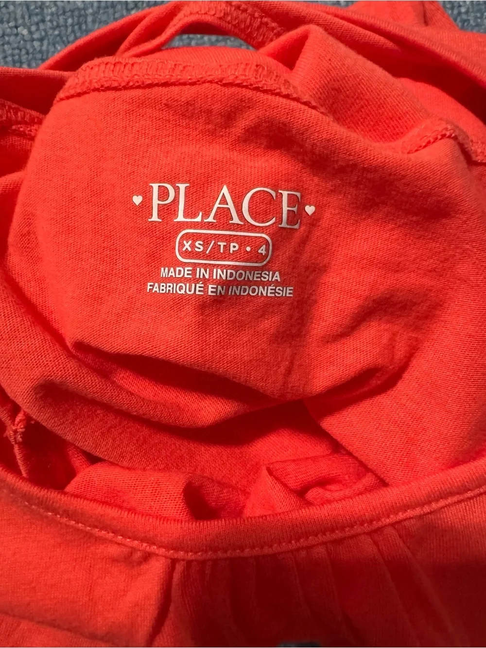 The Children's Place Coral Red Sleeveless Tank Top